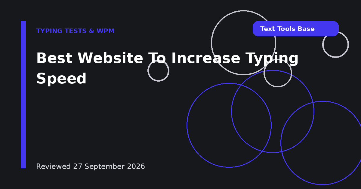 Best Website To Increase Typing Speed