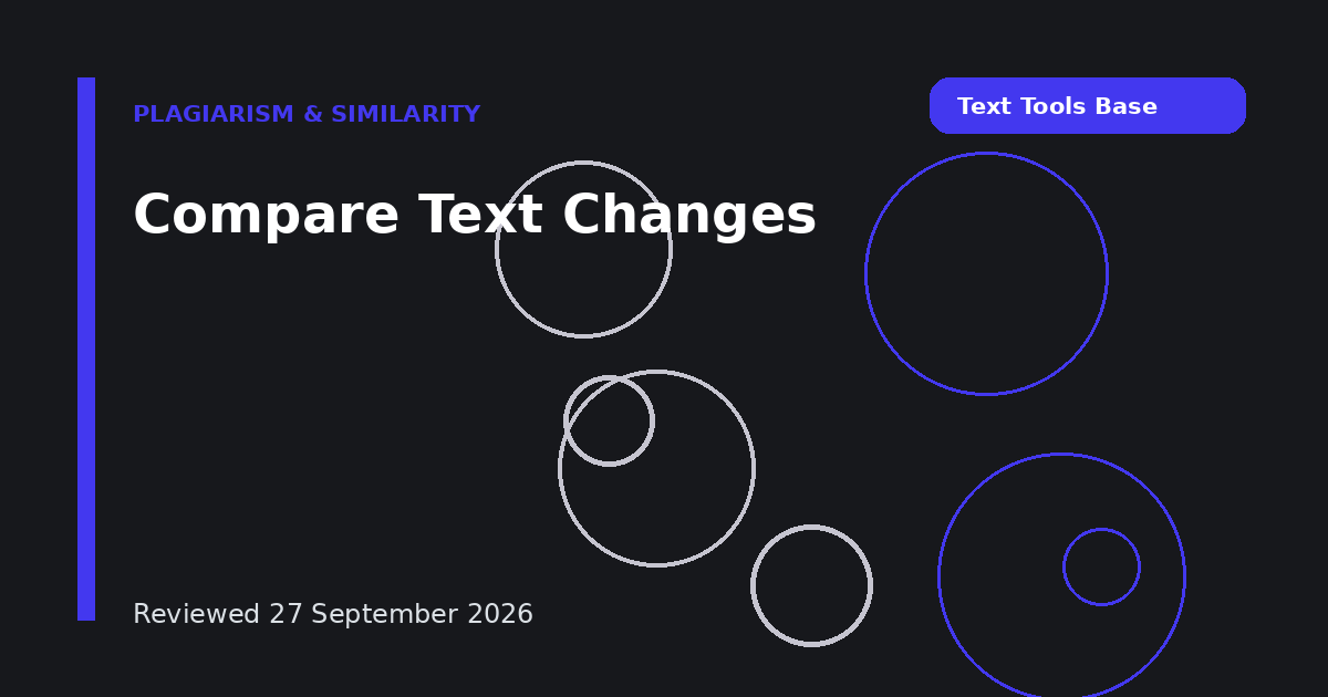 Compare Text Changes
