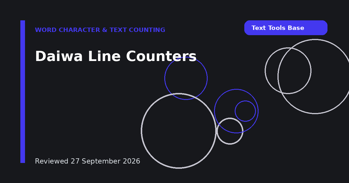 Daiwa Line Counters