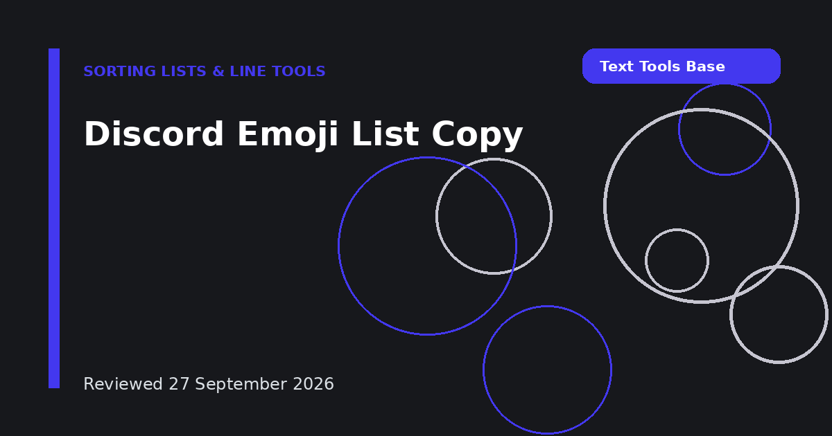 Discord Emoji List Copy