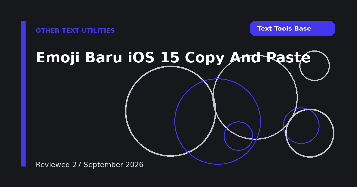 Emoji Baru iOS 15 Copy And Paste
