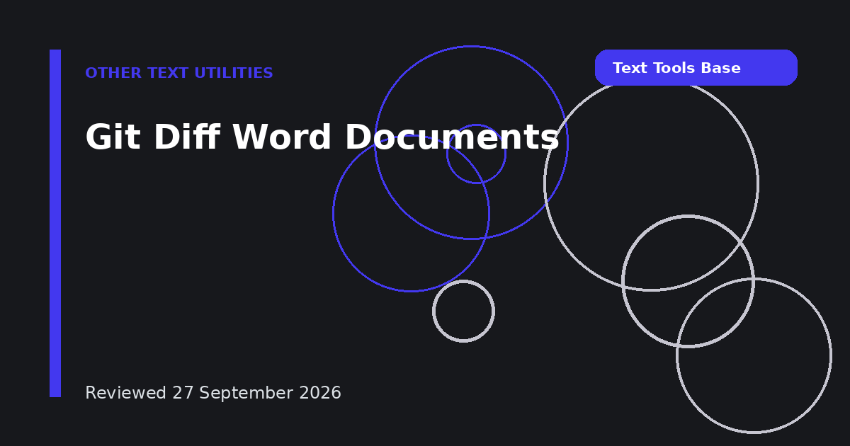 Git Diff Word Documents