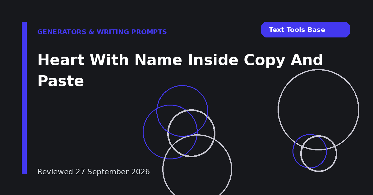 Heart With Name Inside Copy And Paste