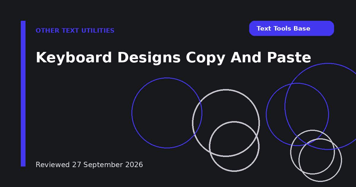 Keyboard Designs Copy And Paste