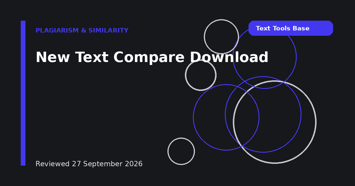 New Text Compare Download