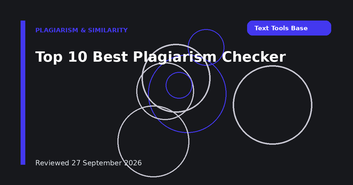 Top 10 Best Plagiarism Checker